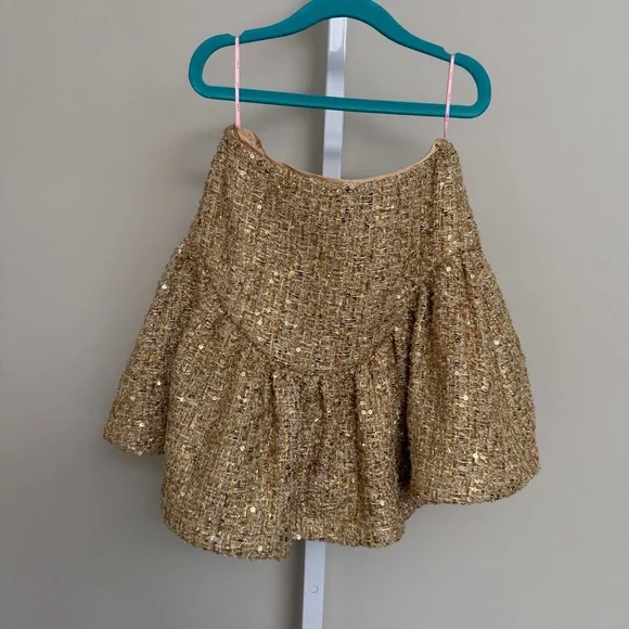 MARLO CELINA TWEED MINI SKIRT SIZE 9-10 - Picture 6 of 8